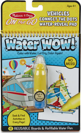 Water Wow! Connect The Dots Vehicles - On The Go Travel Activity