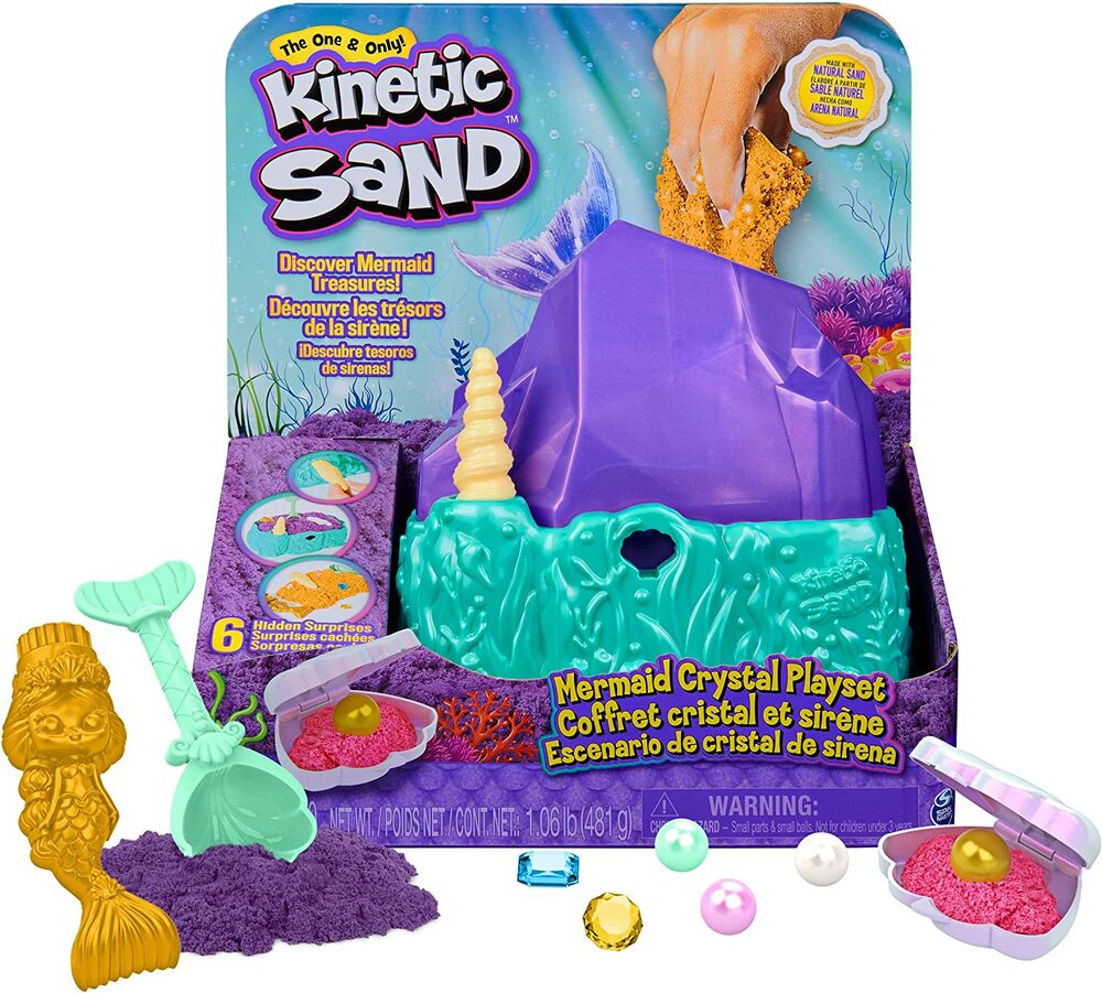 Kinetic Sand Mermaid Crystal Play Set