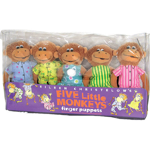 Five Little Monkeys Finger Puppet Playset