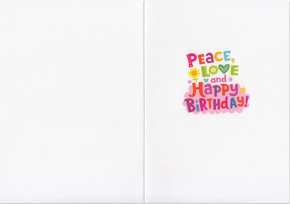 Peace & Love Birthday Card