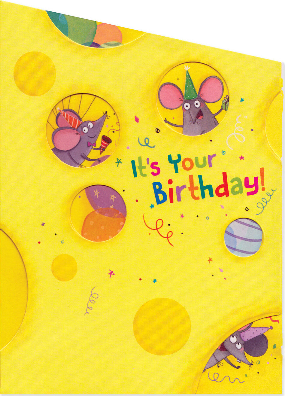 Swiss Cheese Mouse Die-Cut Card