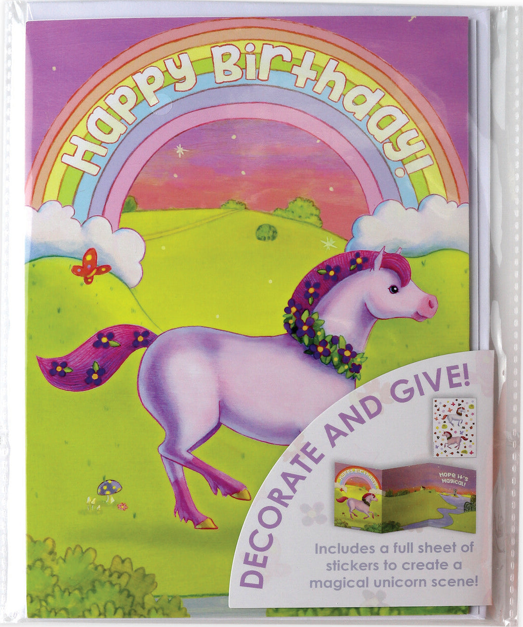 Rainbow Unicorn Decorate Your Own Card