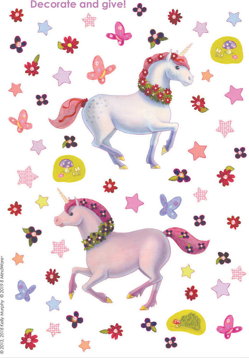 Rainbow Unicorn Decorate Your Own Card