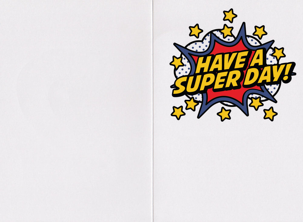 Superhero Happy Birthday Foil Card