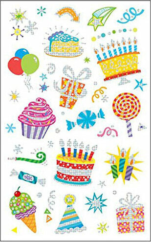 Shiny Foil Birthday Fun! Sticker Pack