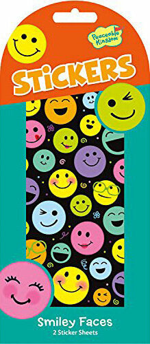 Rainbow Happy Smiley Faces Sticker Pack