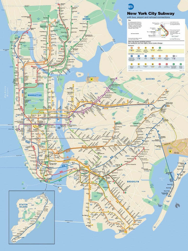 New York Subway Map Puzzle (500 Pc)