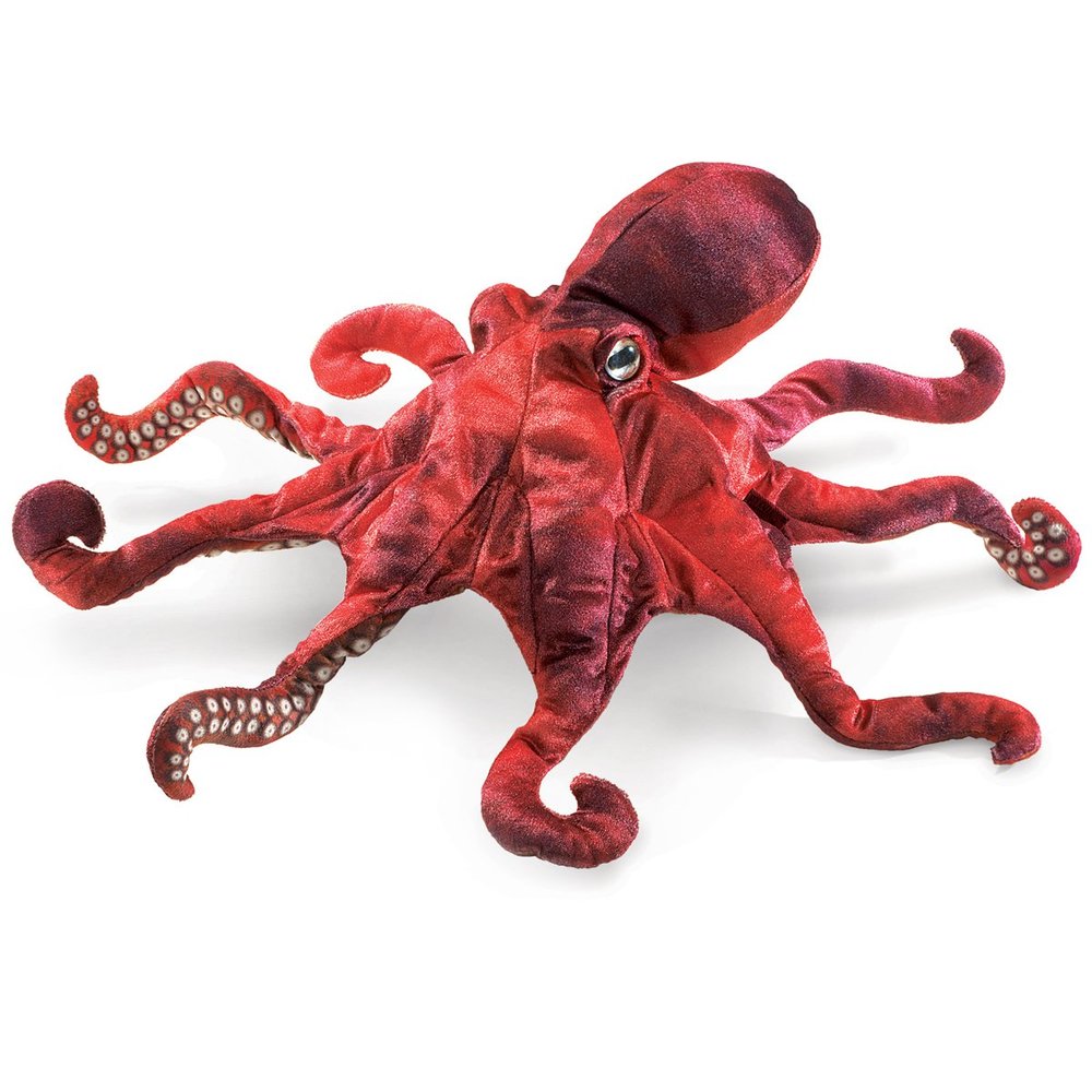 Red Octopus Puppet