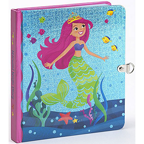 Mermaid Magic Shiny Foil Cover Lock and Key Diary