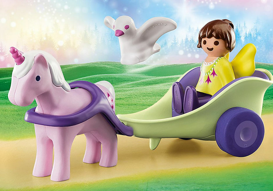 Unicorn Carriage With Fairy
