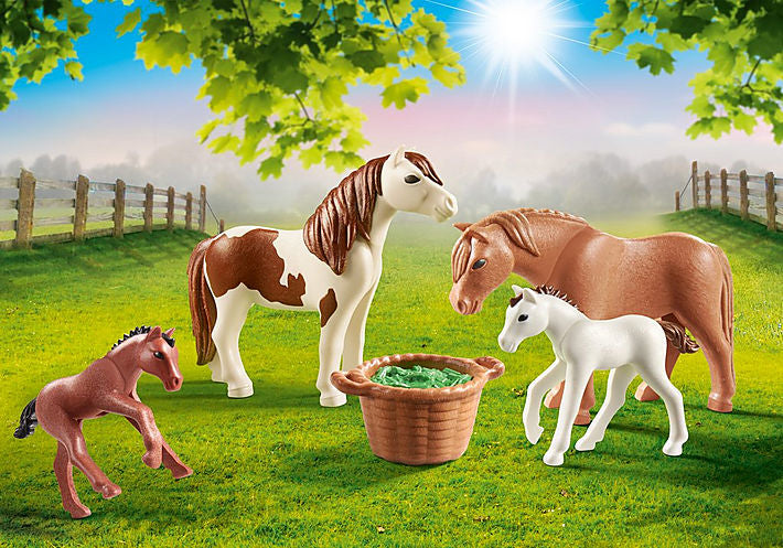 Playmobil Ponies with Foals