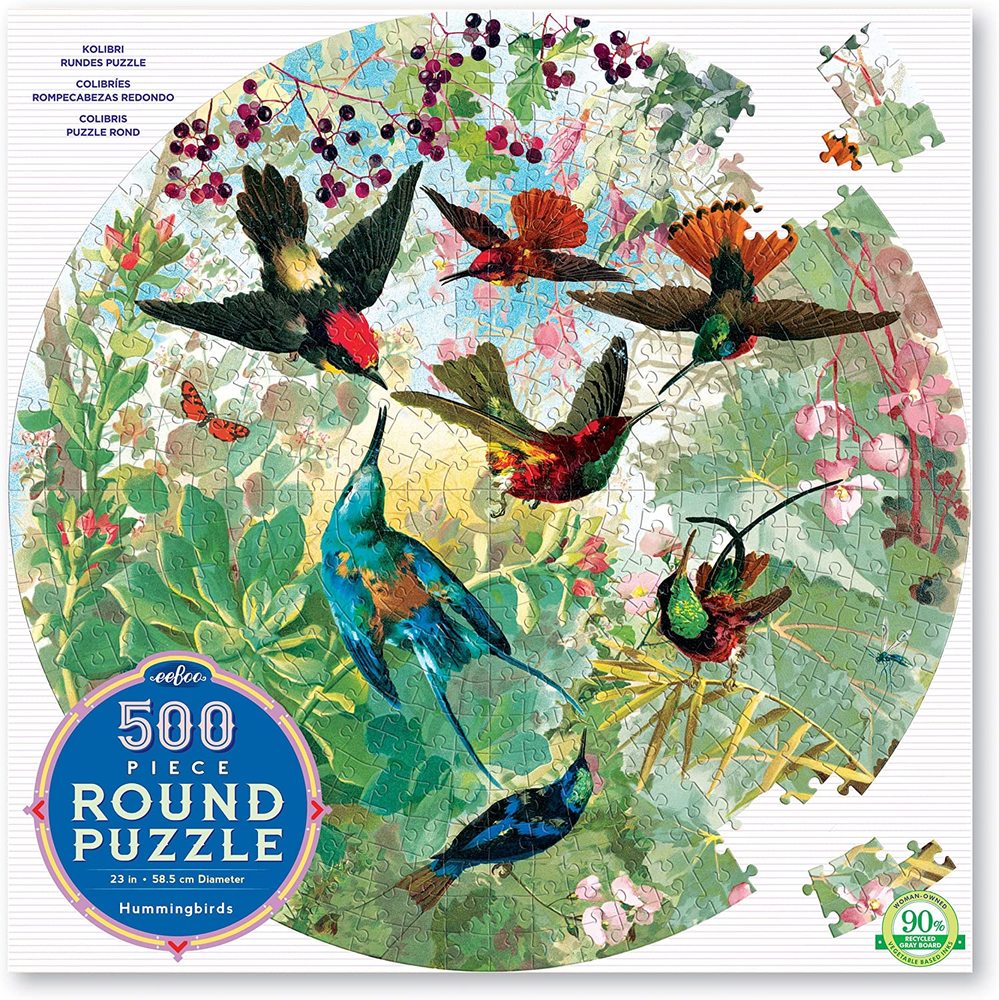 Hummingbirds 500 PC Round
