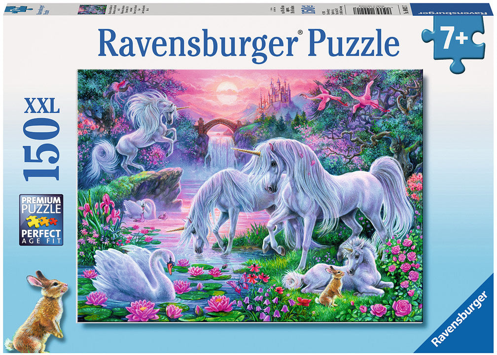 Unicorns In the Sunset Glow 150 PC Puzzle