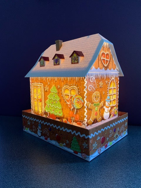 3D Gingerbread House Night 216