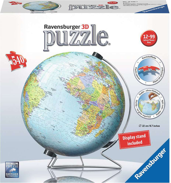 The Earth Globe 3D 540 PC Puzzle