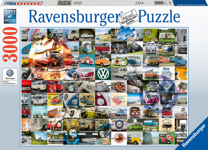 99 VW's Camper Van Moments (3000 pc Puzzle)