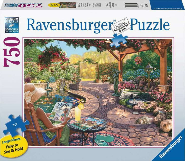 Cozy Backyard Bliss (750 pc Large Format Puzzle)