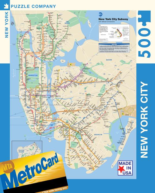 NYC Subway Map 500