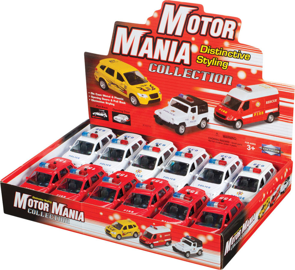 Motor Mania Light & Sounds Emergency Vehicles