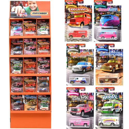 Mattel DP Matchbox Sidekick Car Collection in Display